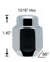 2-Pc Acorn 12mm 1.25 R.H. Lug Nut 2-Pc Acorn 12mm 1.25 R.H. Lug Nut