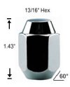 1-Pc Acorn 12mm 1.75 R.H. Lug Nut 1-Pc Acorn 12mm 1.75 R.H. Lug Nut