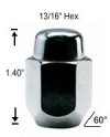 2-Pc Acorn Heat Treated 14mm 1.50 R.H. Lug Nut 2-Pc Acorn Heat Treated 14mm 1.50 R.H. Lug Nut