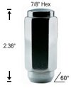 XL Duplex Acorn 1/2 R.H. Lug Nut XL Duplex Acorn 1/2 R.H. Lug Nut