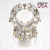 8x6.5 2.5" Steel Ring Hub Centric Spacers | CB 124.9 | 9/16 studs 8x6.5 2.5" Steel Ring Hub Centric Spacers | CB 124.9 | 9/16 studs