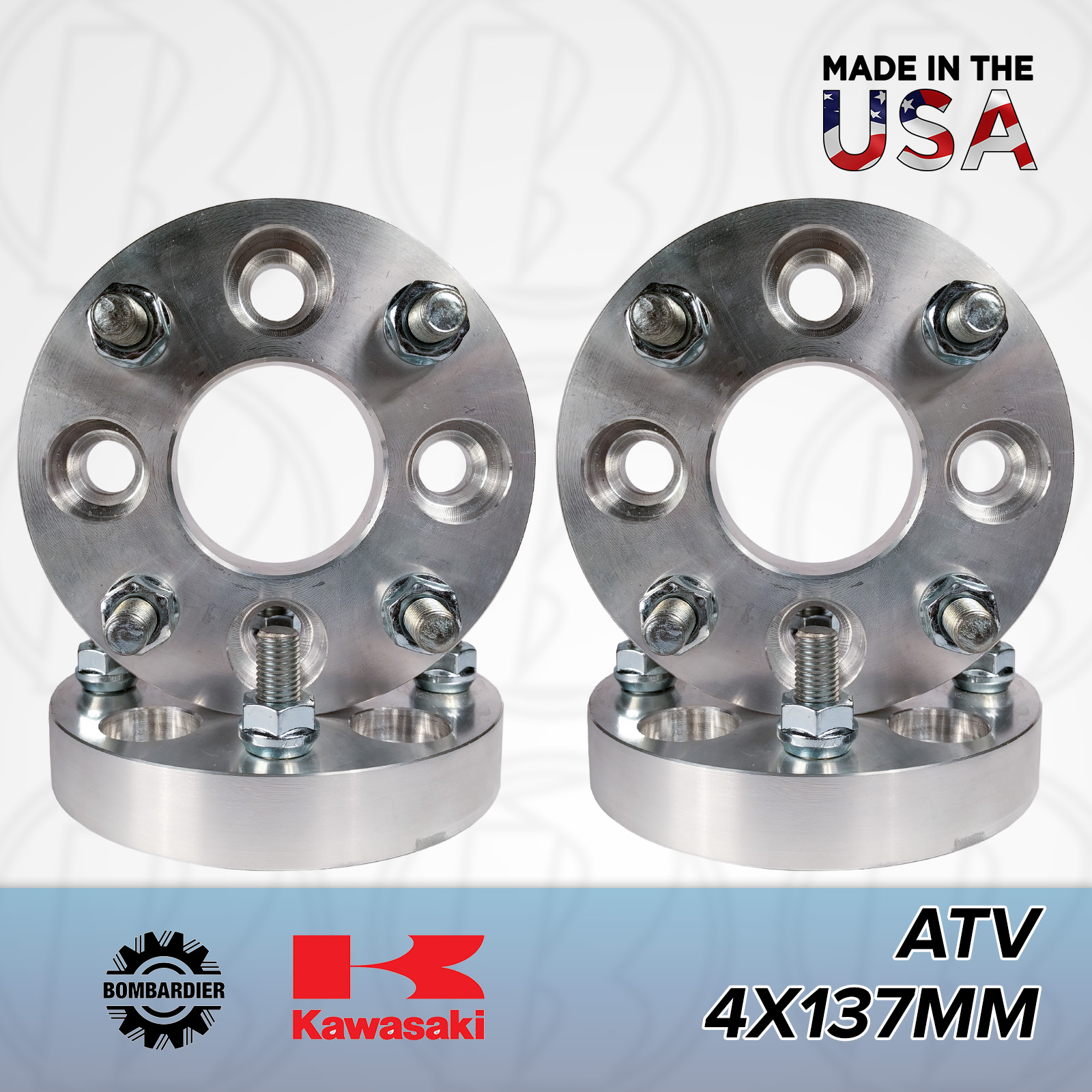 4x137 ATV to 4x156 Wheel Adapters/Spacers 1" Thick 4x137 ATV to 4x156 Wheel Adapters/Spacers 1" Thick