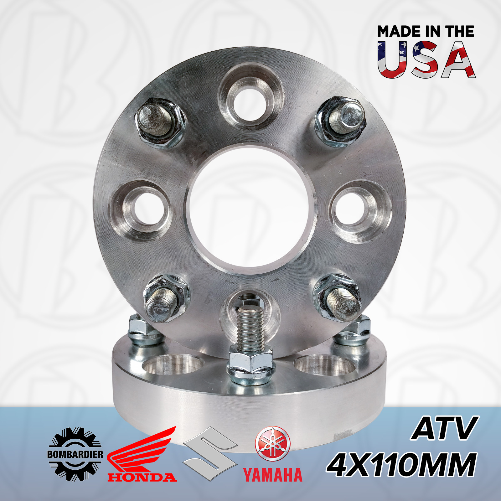4x110 ATV To 4x110 Wheel Adapters / 1" Spacers | 10mm x 1.25" Studs 4x110 ATV To 4x110 Wheel Adapters / 1" Spacers | 10mm x 1.25" Studs