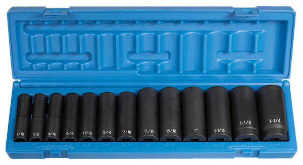 1/2'' Drive Deep Length Fractional Set ( 13 Piece ) 1/2'' Drive Deep Length Fractional Set ( 13 Piece )
