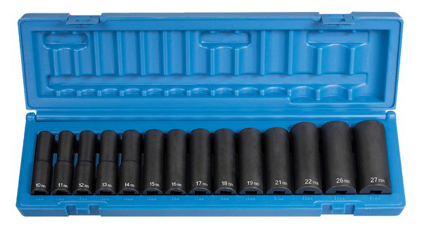 1/2" Drive Deep Metric Socket Set (14 Piece) 1/2" Drive Deep Metric Socket Set (14 Piece)