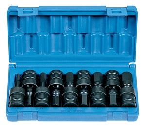 1/2'' Drive Metric Universal Hex Driver Set ( 9 Piece ) 1/2'' Drive Metric Universal Hex Driver Set ( 9 Piece )