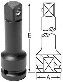 1/2" Drive X 3'' Extension W/ Friction Ball 1/2" Drive X 3'' Extension W/ Friction Ball