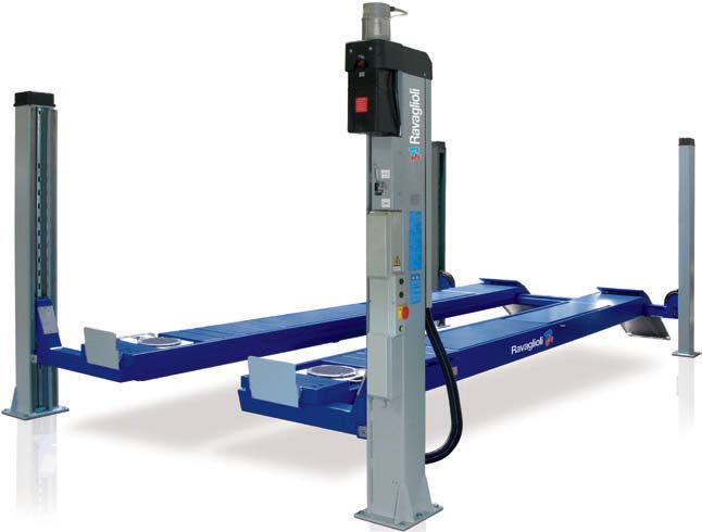RAV 14,000 lb Four Post Open Front Alignment Lift RAV 14,000 lb Four Post Open Front Alignment Lift