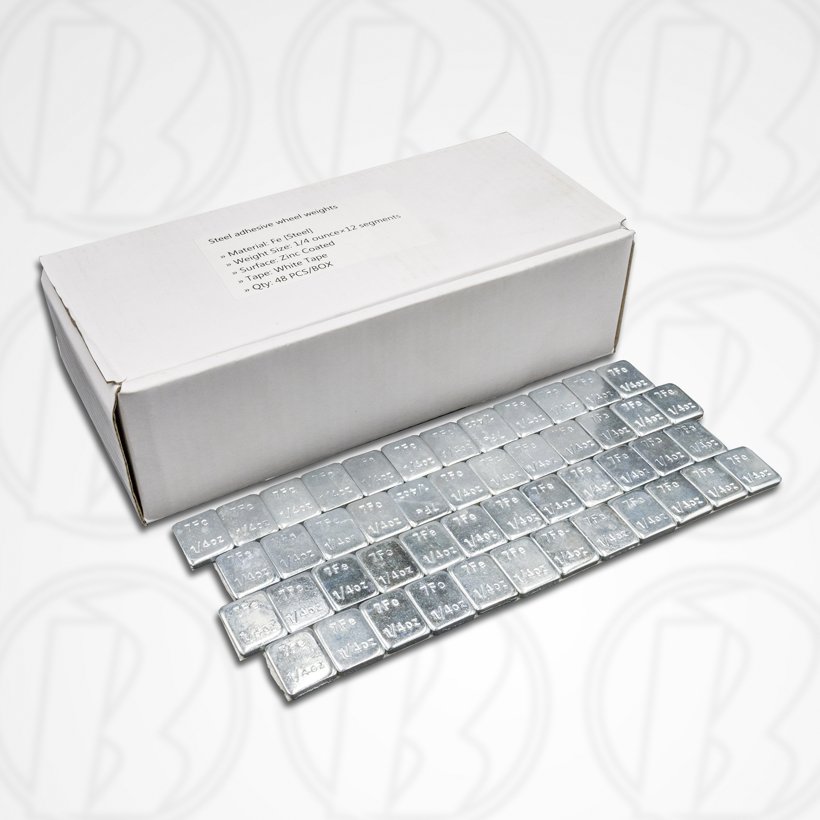 48 Strips | Steel 0.25 oz Tape Wheel Balancing Weights 48 Strips | Steel 0.25 oz Tape Wheel Balancing Weights