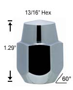 Mustang Lug Nut 1/2 R.H. Lug Nut Mustang Lug Nut 1/2 R.H. Lug Nut