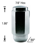 Duplex Acorn 7/16 R.H. Lug Nut Duplex Acorn 7/16 R.H. Lug Nut